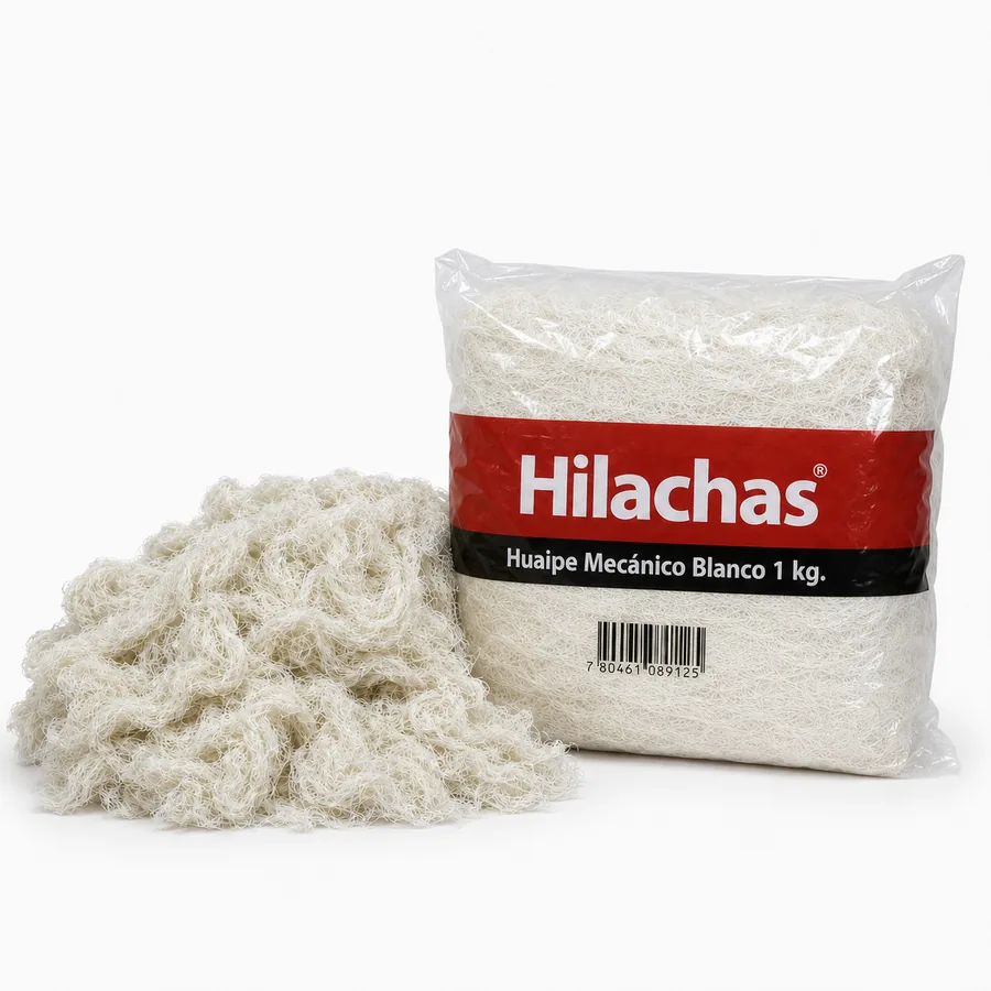Huaipe Mecánico Blanco en bolsa de 1 kilo