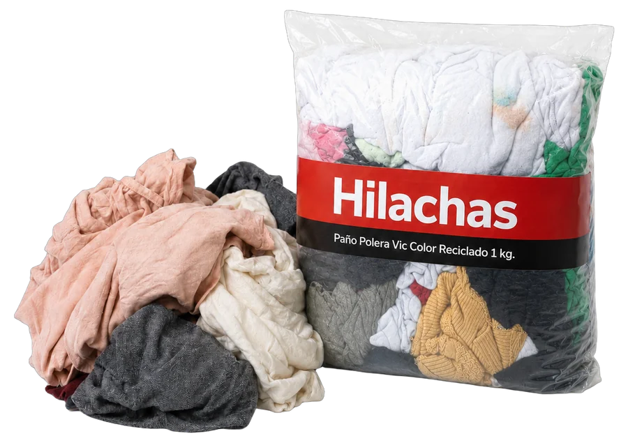Trapo polera color reciclada Hilachas